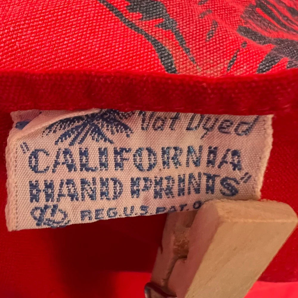 California Hand Prints vintage california